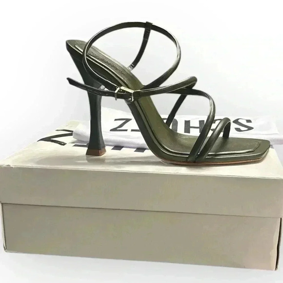 Schutz - Lovi Sandal in Military Green NWB (Sz 10) - Picture 3 of 4